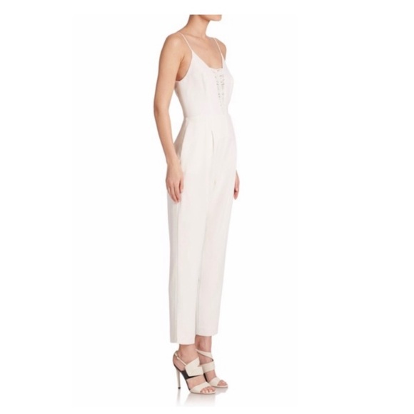 Zimmermann White Crepe Braid Bridal Jumpsuit - Picture 5 of 15